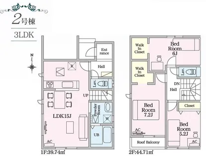 愛知県一宮市馬見塚字郷前【一戸建】の間取り