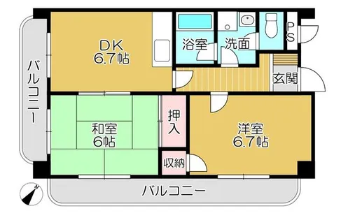 メゾン・DE・OK【3階】の間取り