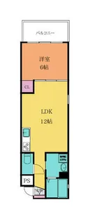 福岡県北九州市小倉北区馬借2丁目【マンション】の間取り