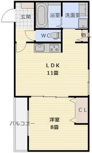 源ハイツ【203号室】の間取り
