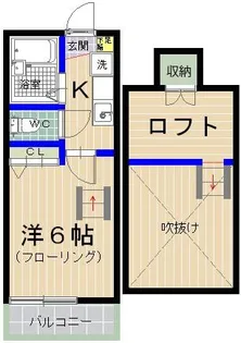 エムビル高美台【105号室】の間取り