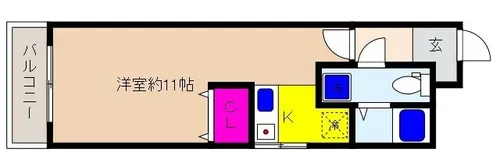 兵庫県神戸市東灘区御影塚町2丁目【マンション】の間取り
