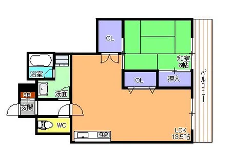 パンドール加古川【4階】の間取り