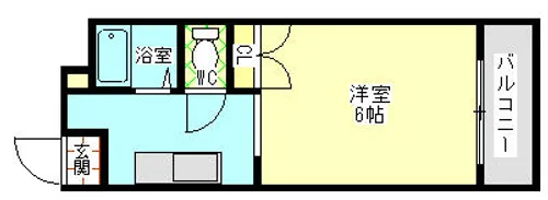 エレガンス平野【504号室】の間取り