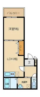 フジパレス長原Ⅱ番館【303号室】の間取り