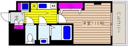 兵庫県神戸市東灘区青木6丁目【マンション】の間取り
