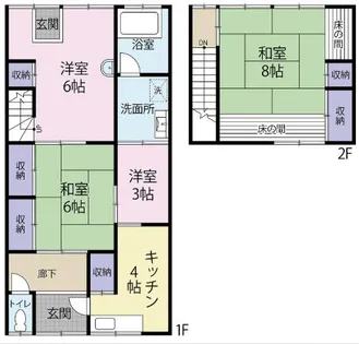 福岡県福岡市東区香椎駅東1丁目【一戸建】の間取り