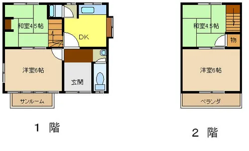 兵庫県姫路市香寺町香呂【一戸建】の間取り