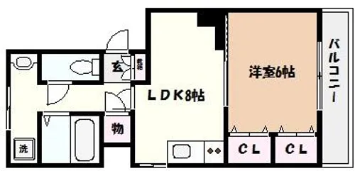 兵庫県神戸市東灘区本山北町6丁目【マンション】の間取り