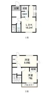 テルピンハウス油山【A号室】の間取り