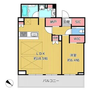ベイシティタワーズ神戸WEST【7階】の間取り