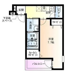 フジパレス長吉長原西Ⅰ番館【103号室】の間取り