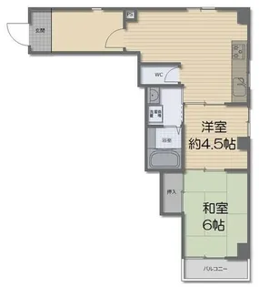 ロイヤルパレス塩屋【3階】の間取り