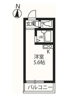 チコレジデンス【2D号室】の間取り