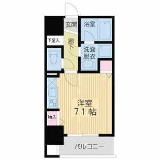 レジデンス本町(旧エコロジー立売堀レジデンス)【0304号室】の間取り