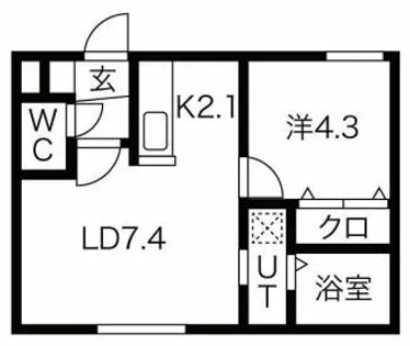 北海道札幌市北区麻生町3丁目【マンション】の間取り