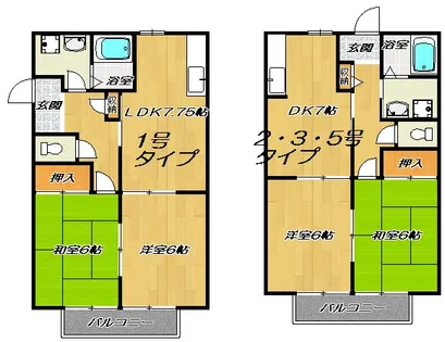 ビューハイツウェル【2階】の間取り