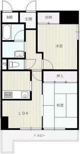 サンエクセル江井ヶ島【4階】の間取り