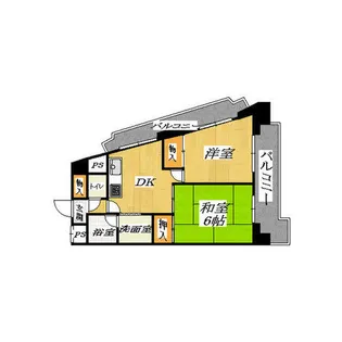 2LDKの間取り画像