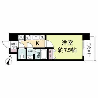 KDXレジデンス三宮【11階】の間取り