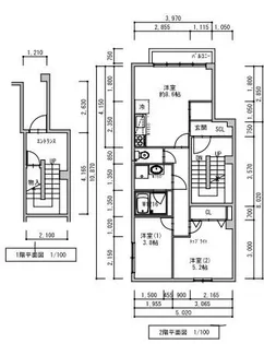 大阪府大阪市天王寺区真法院町【マンション】の間取り