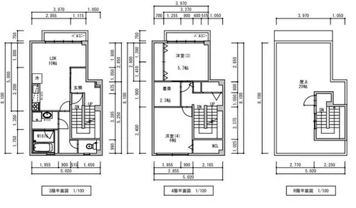 大阪府大阪市天王寺区真法院町【マンション】の間取り