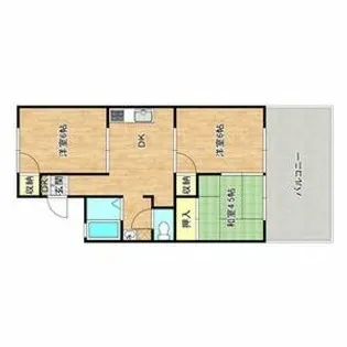 メゾン大久保B棟【1階】の間取り