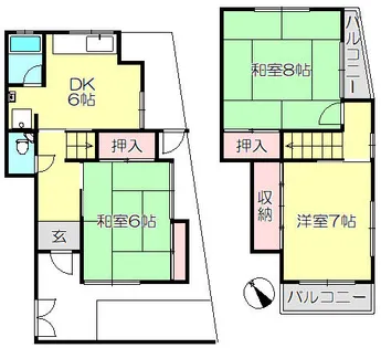 兵庫県神戸市長田区丸山町1丁目【一戸建】の間取り