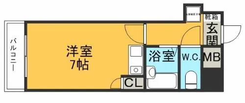 オリオンビル【0603号室】の間取り