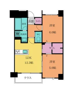 Gran Stella Nagao【202号室】の間取り