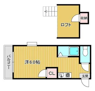 福岡県福岡市東区千早2丁目【アパート】の間取り