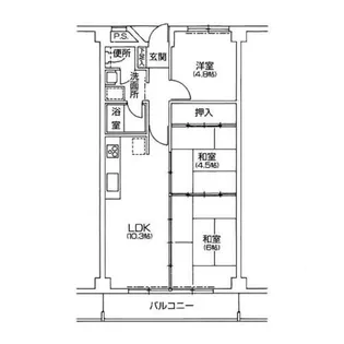 コスタデル明石 Aタイプ【1階】の間取り