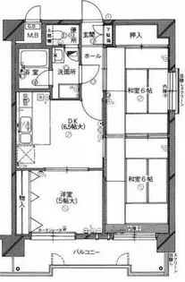 朝日プラザ博多【9階】の間取り