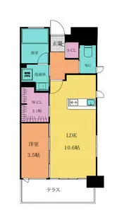 Gran Stella Nagao【206号室】の間取り