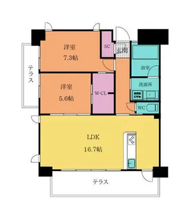 Gran Stella Nagao【801号室】の間取り