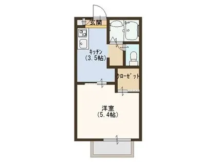 兵庫県丹波市氷上町石生【アパート】の間取り