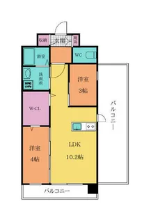 インクレイス門司【4階】の間取り
