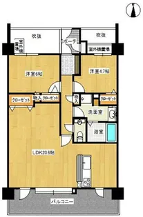 嵯峨クレセーヌ神戸西【1階】の間取り