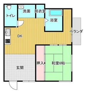 神樂アパート【2階】の間取り