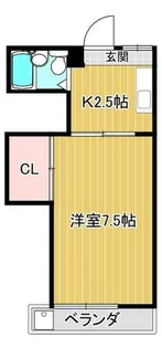 紫竹ドミール【103号室】の間取り