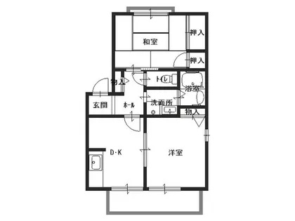 アビタシオン武庫川【2階】の間取り