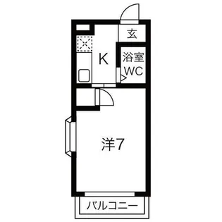 リバーサイドマンヒロ【201号室】の間取り