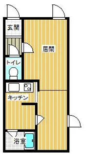 マキシーベアー&ジュニアA【206号室】の間取り