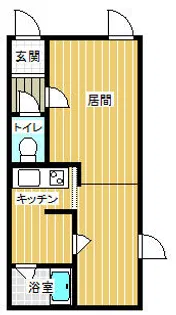 マキシーベアー&ジュニアA【206号室】の間取り
