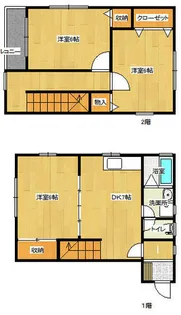 福岡県築上郡築上町大字上別府【テラスハウス】の間取り