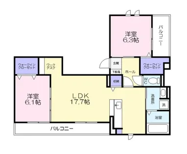 愛知県豊橋市花田町字斉藤【アパート】の間取り