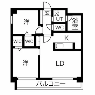 アトリオフラッツ大楠【5階】の間取り