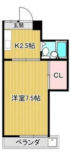 紫竹ドミール【105号室】の間取り