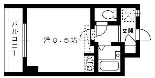 福岡県福岡市早良区藤崎1丁目【マンション】の間取り
