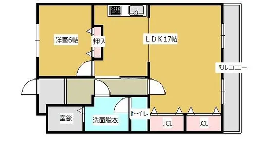 くさみ一木ビル【7階】の間取り